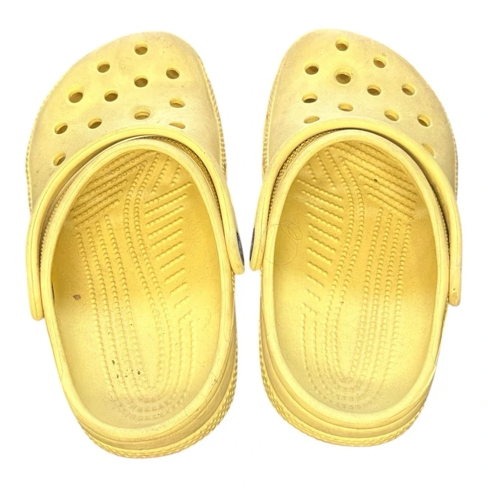 Crocs Unisex Classic Clog Lemon Slip On Sandal Children's Junior Sz2‎
